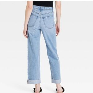 NWT Women's High-Rise Straight Ankle Jeans - Universal Thread Medium Wash